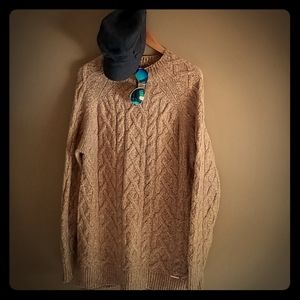 Michael Kors light tan cable knit sweater